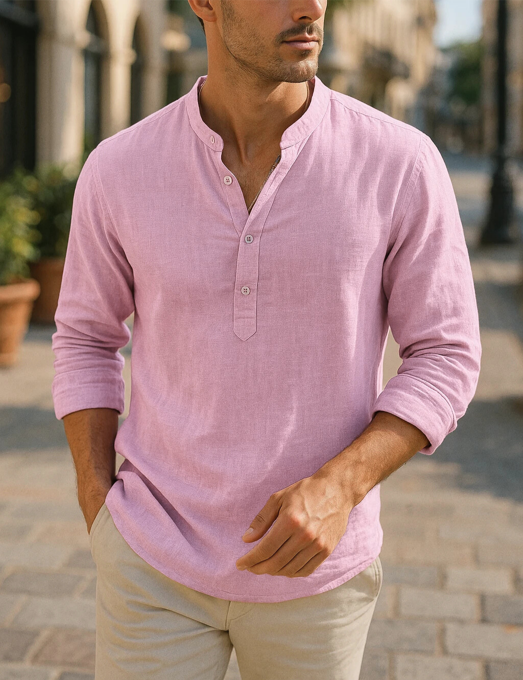 Adrian's Relaxed Linen Shirt for Lightweight Comfort