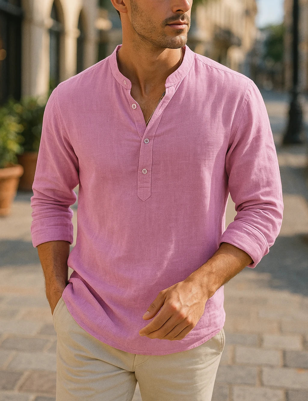 Adrian's Relaxed Linen Shirt for Lightweight Comfort