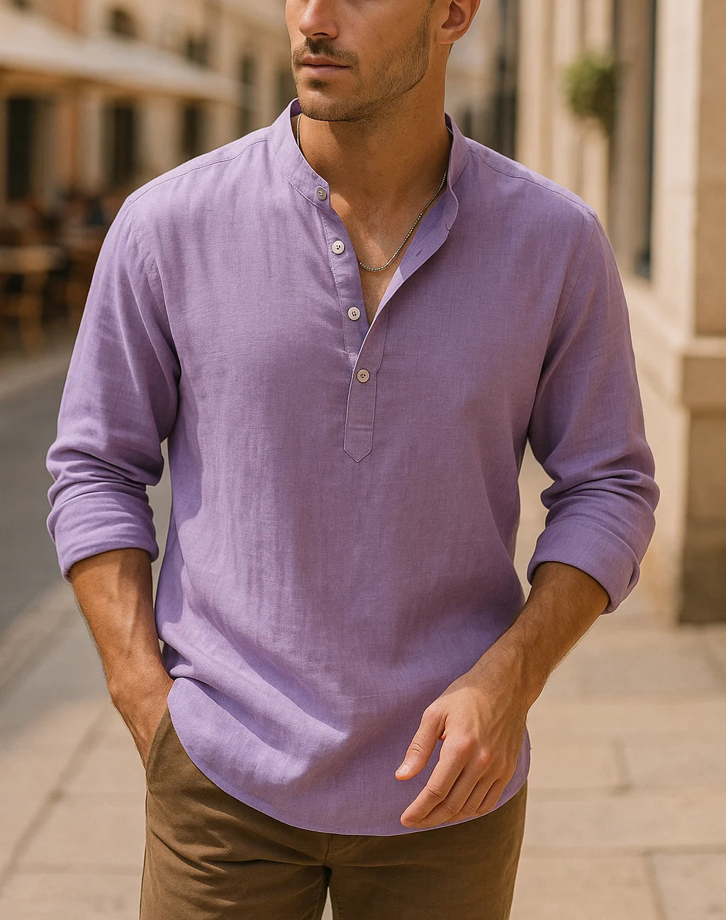 Adrian's Relaxed Linen Shirt for Lightweight Comfort