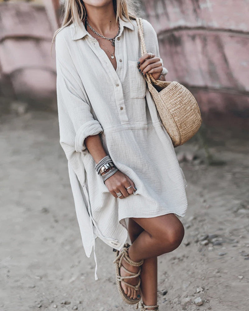 Allegra | Women's Summer Beach Shirt Dress