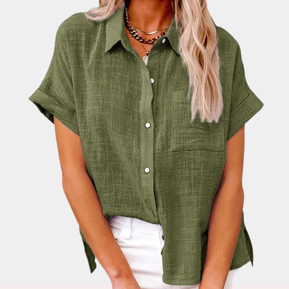 Amelie | Women's Summer Short Sleeve Casual Shirt