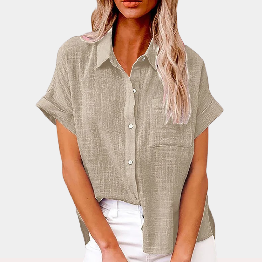 Amelie | Women's Summer Short Sleeve Casual Shirt