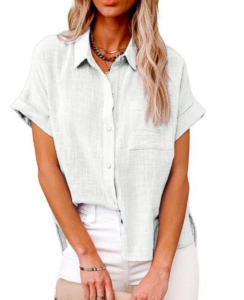 Amelie | Women's Summer Short Sleeve Casual Shirt