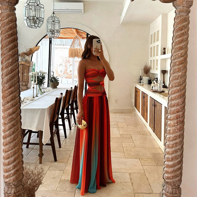 Andrea | Women's Wrap Evening Dress | Maxi