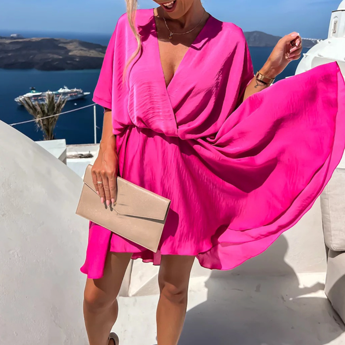 Andy | Women's Wrap Summer Dress | Mini