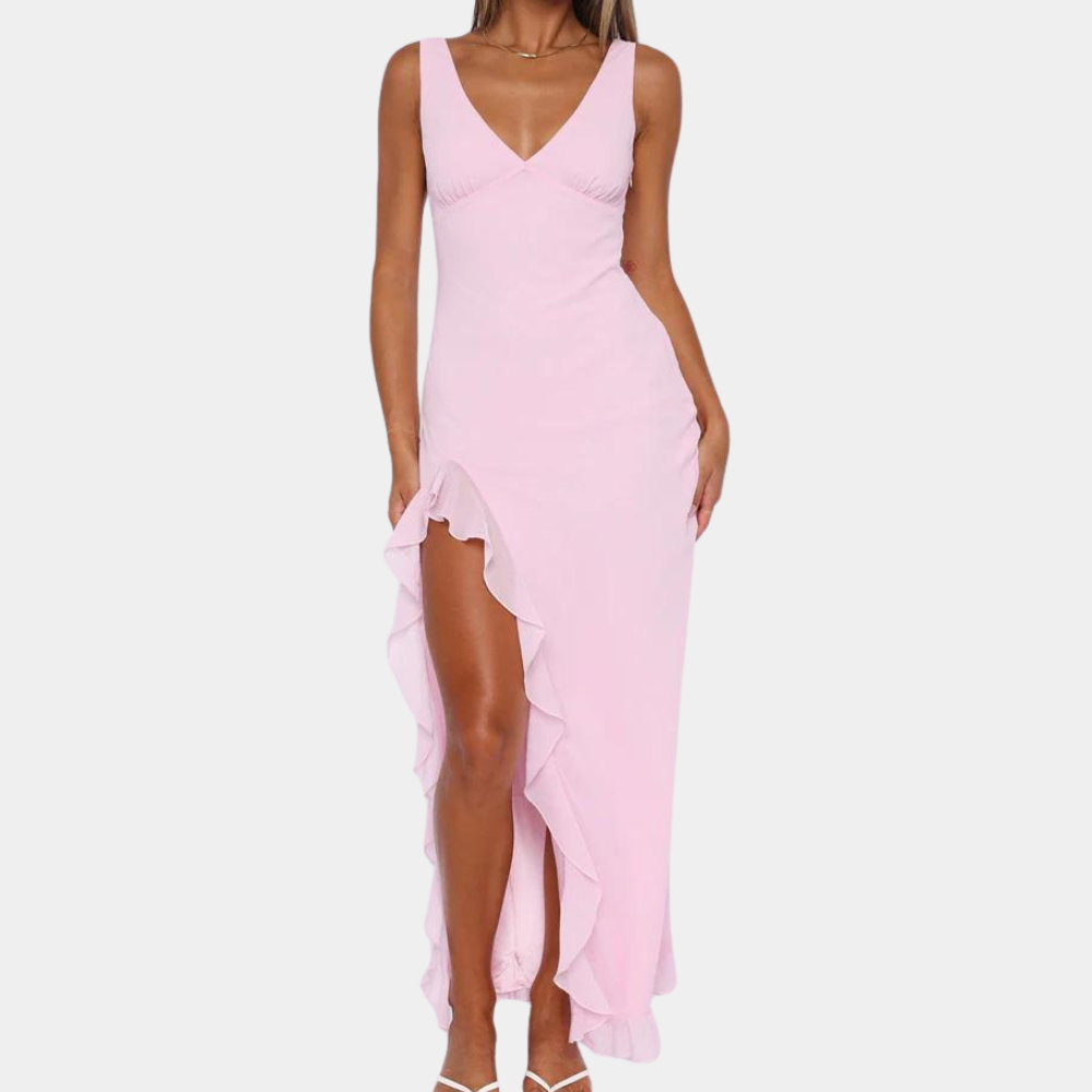 Arianne | Women's Ruffle Party Dress | Maxi