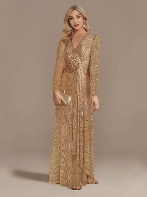 Aveline | Women's Sparkly Evening Dress | Maxi