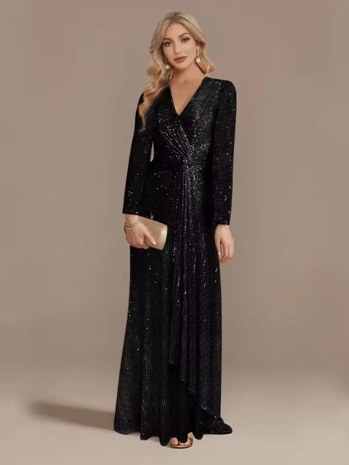 Aveline | Women's Sparkly Evening Dress | Maxi