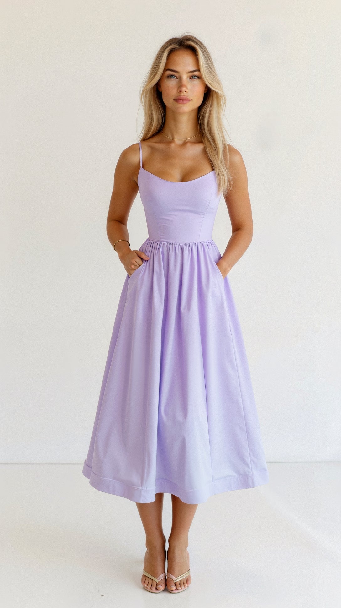 Chloe | Women's Summer Elegant A-Line Dress | Midi