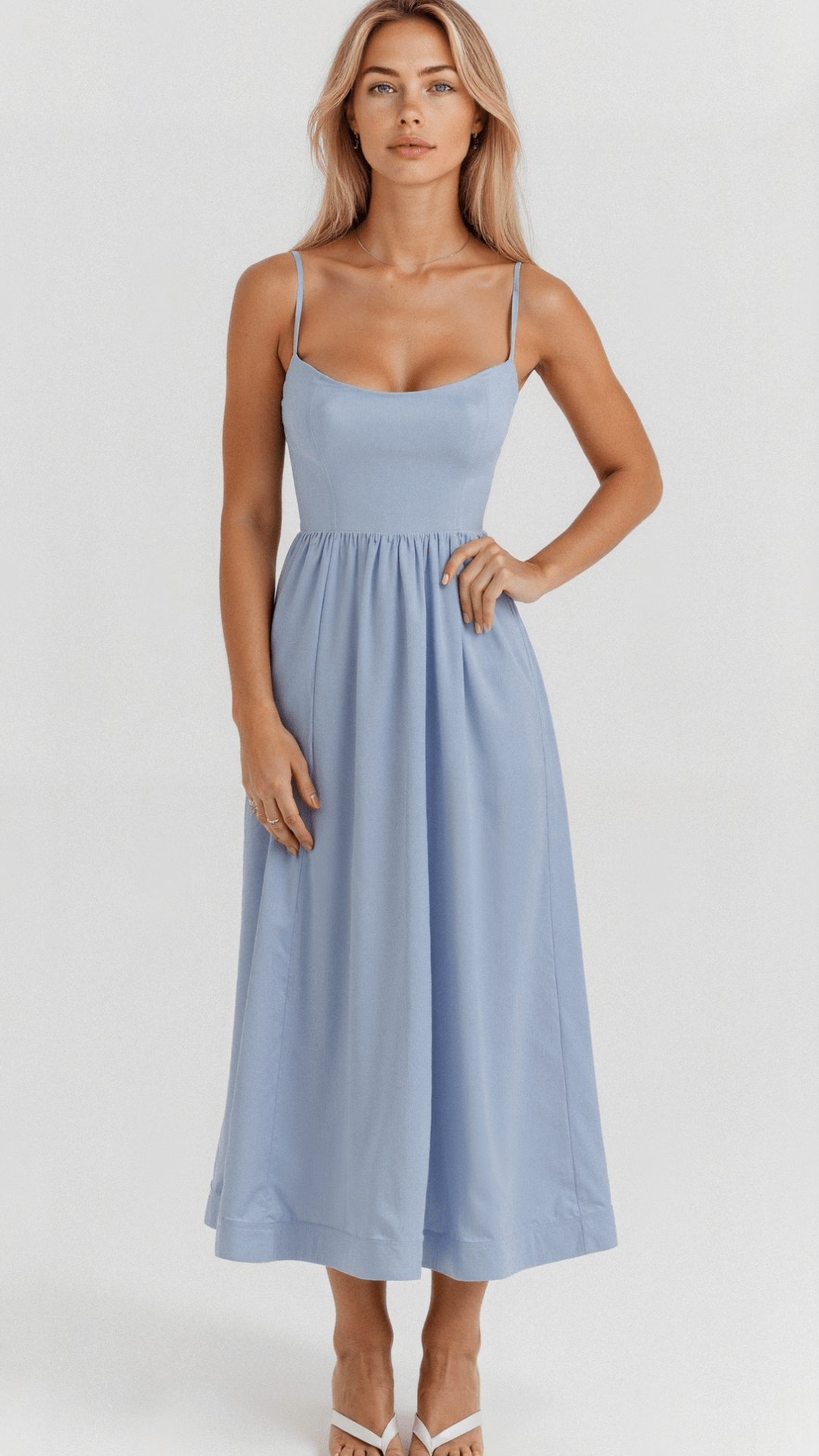 Chloe | Women's Summer Elegant A-Line Dress | Midi