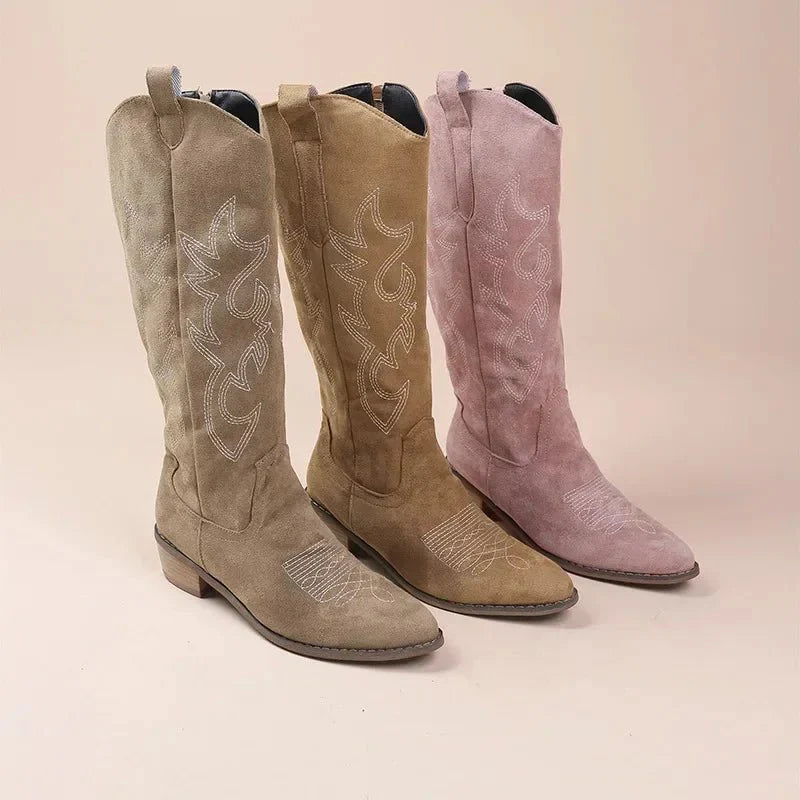 Dakota | Women's Knee High Boots | Cowboy