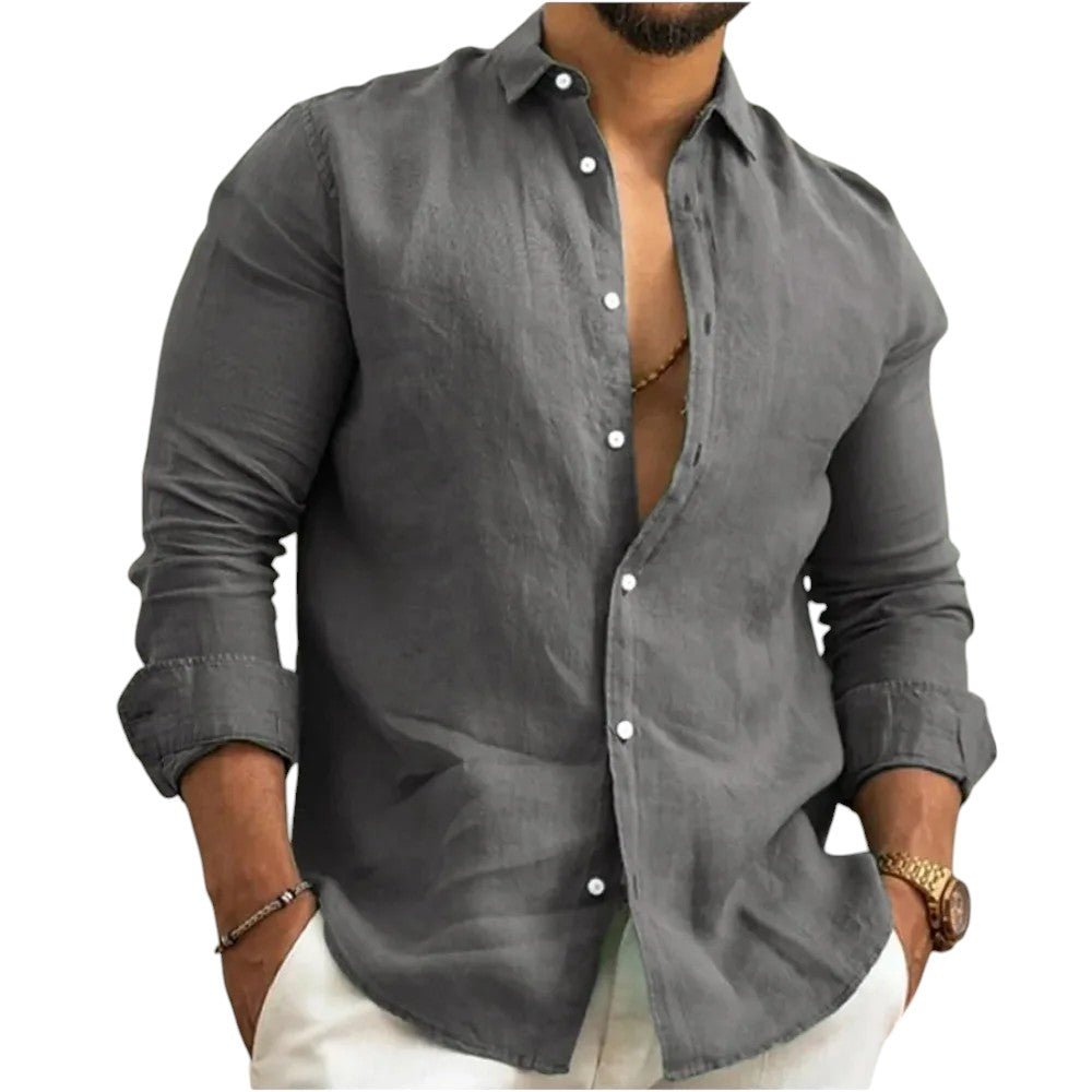 Dorian | Men's Summer Long Sleeve Casual Shirt