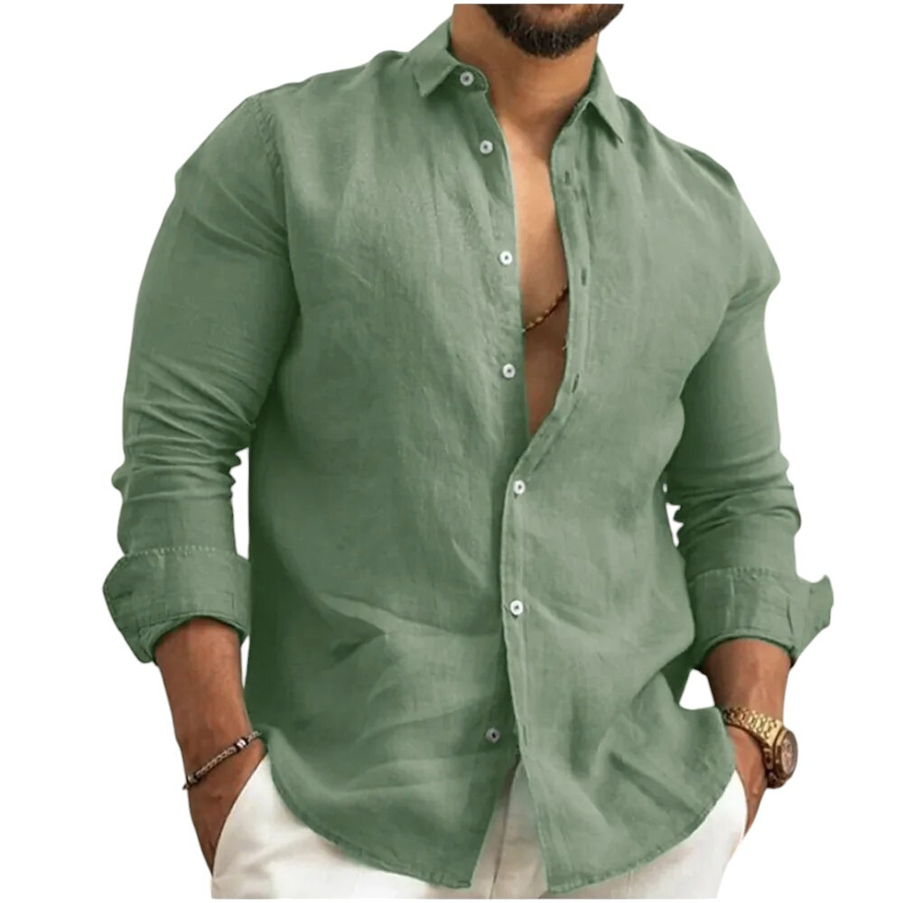Dorian | Men's Summer Long Sleeve Casual Shirt