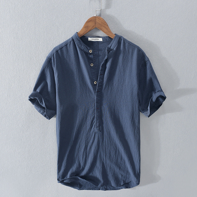 Elliot's Casual Polo Shirt with Relaxed Buttoned Placket