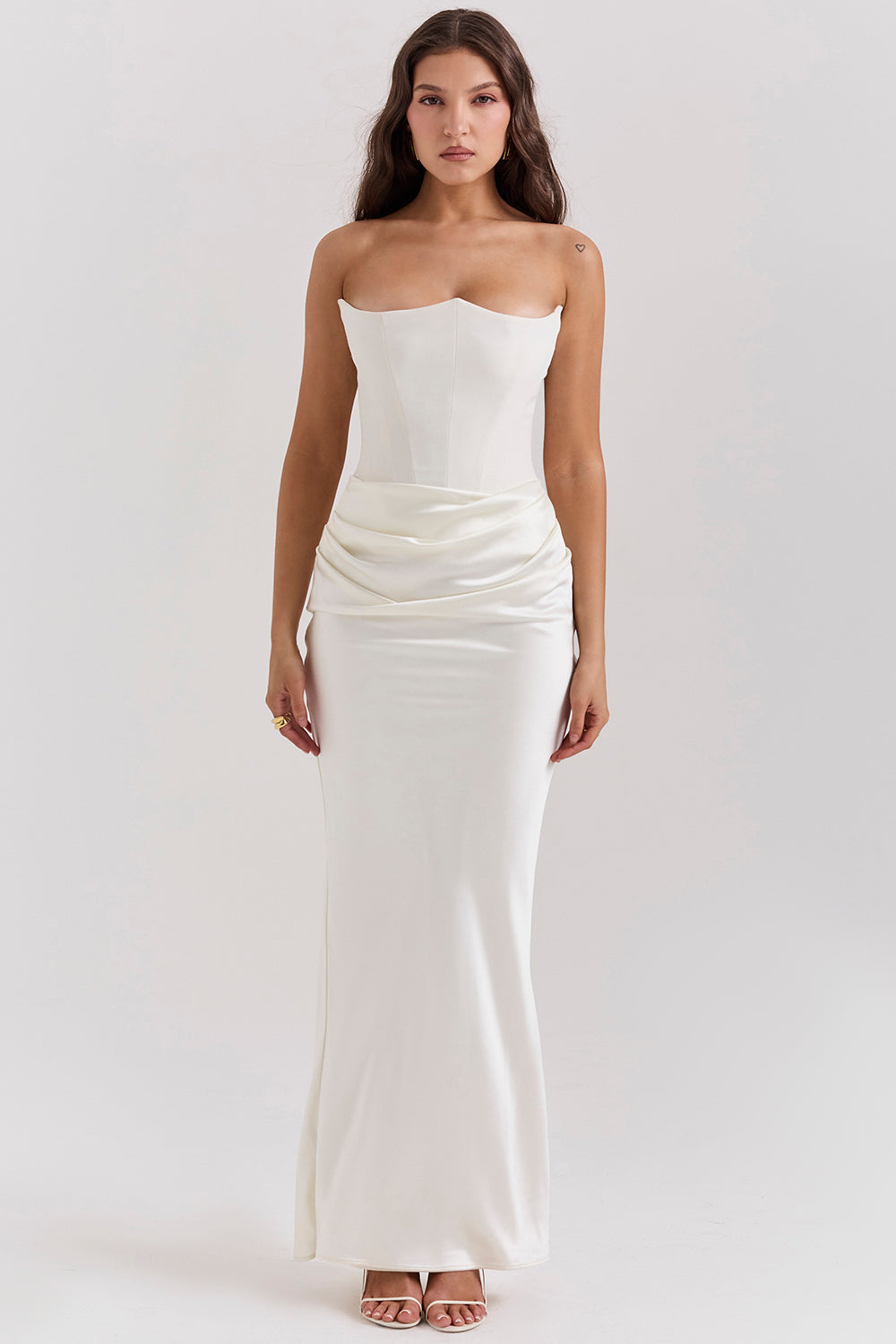 Evangeline | Women's Strapless Corset Dress | Maxi