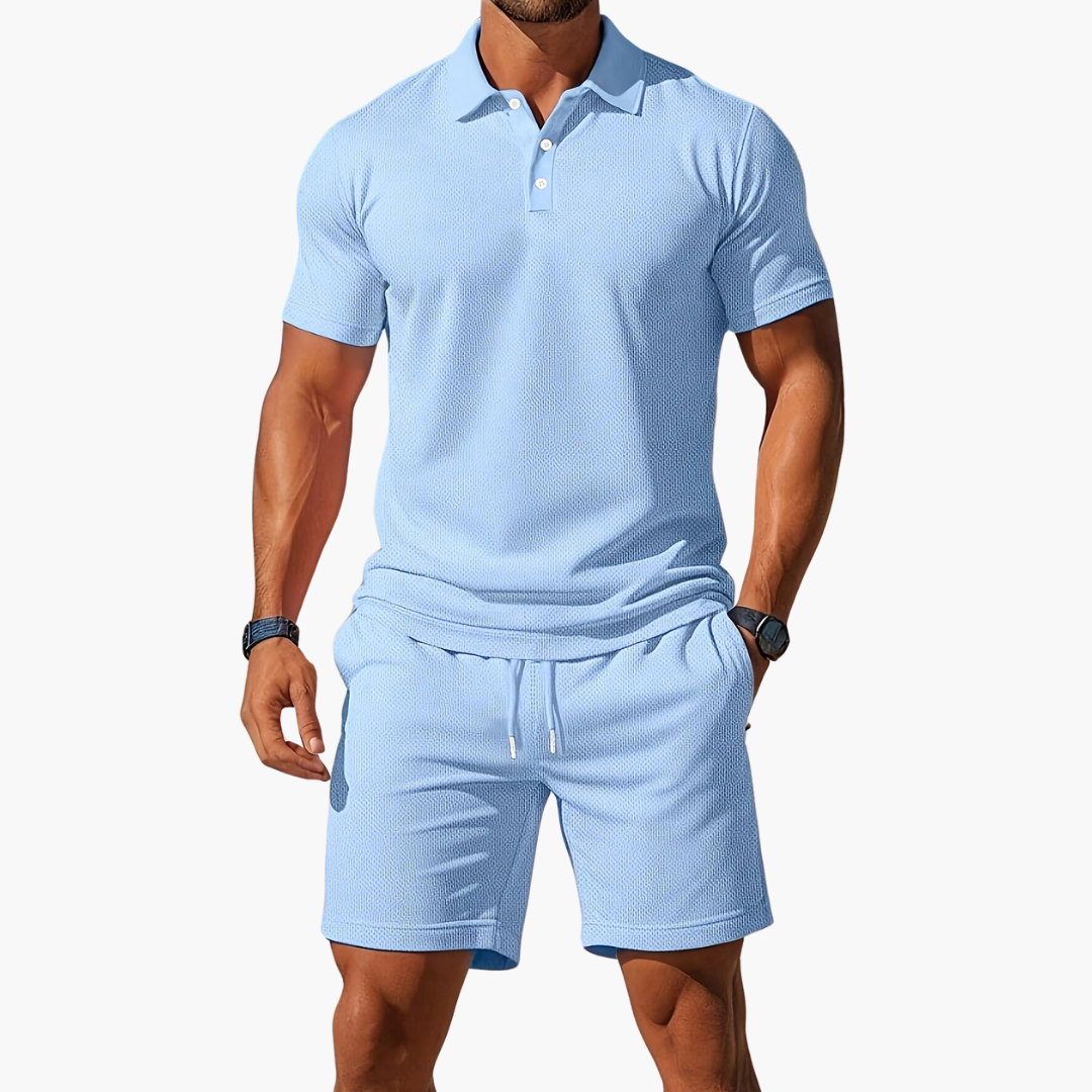 Harrison | Men's Classic Summer Polo Set | Two-Piece