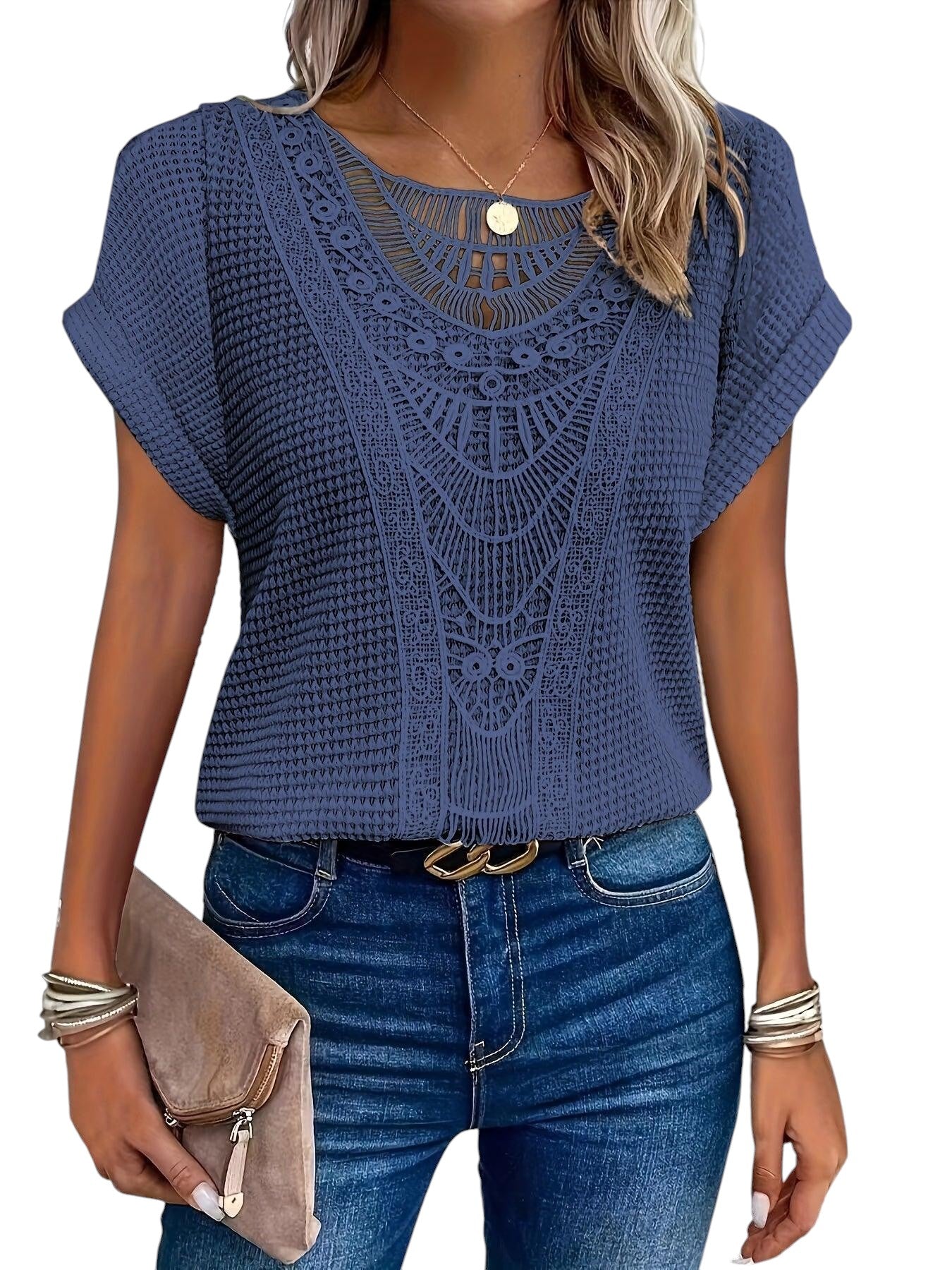 Helena | Women's Summer Short Sleeve Knit Shirt