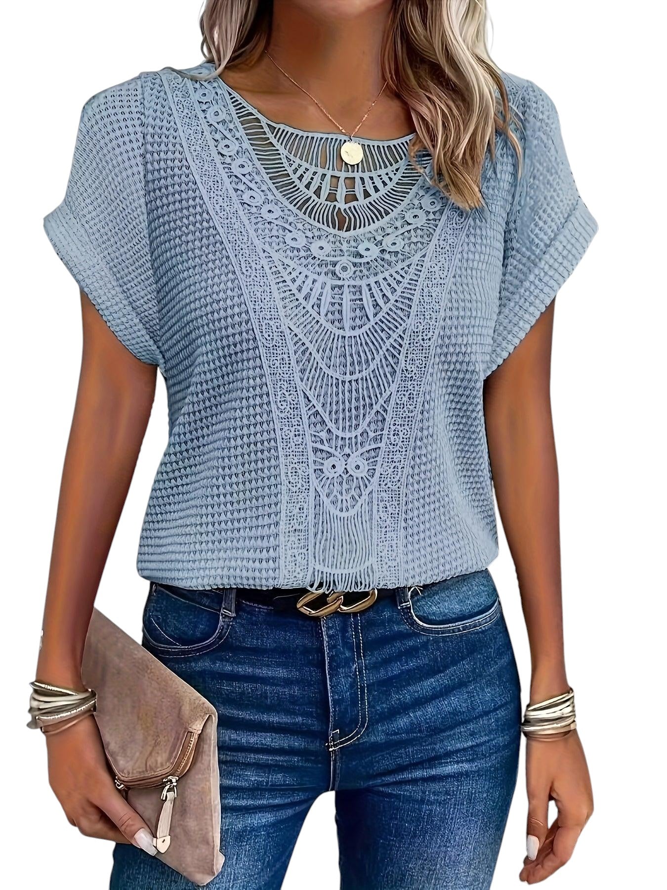 Helena | Women's Summer Short Sleeve Knit Shirt
