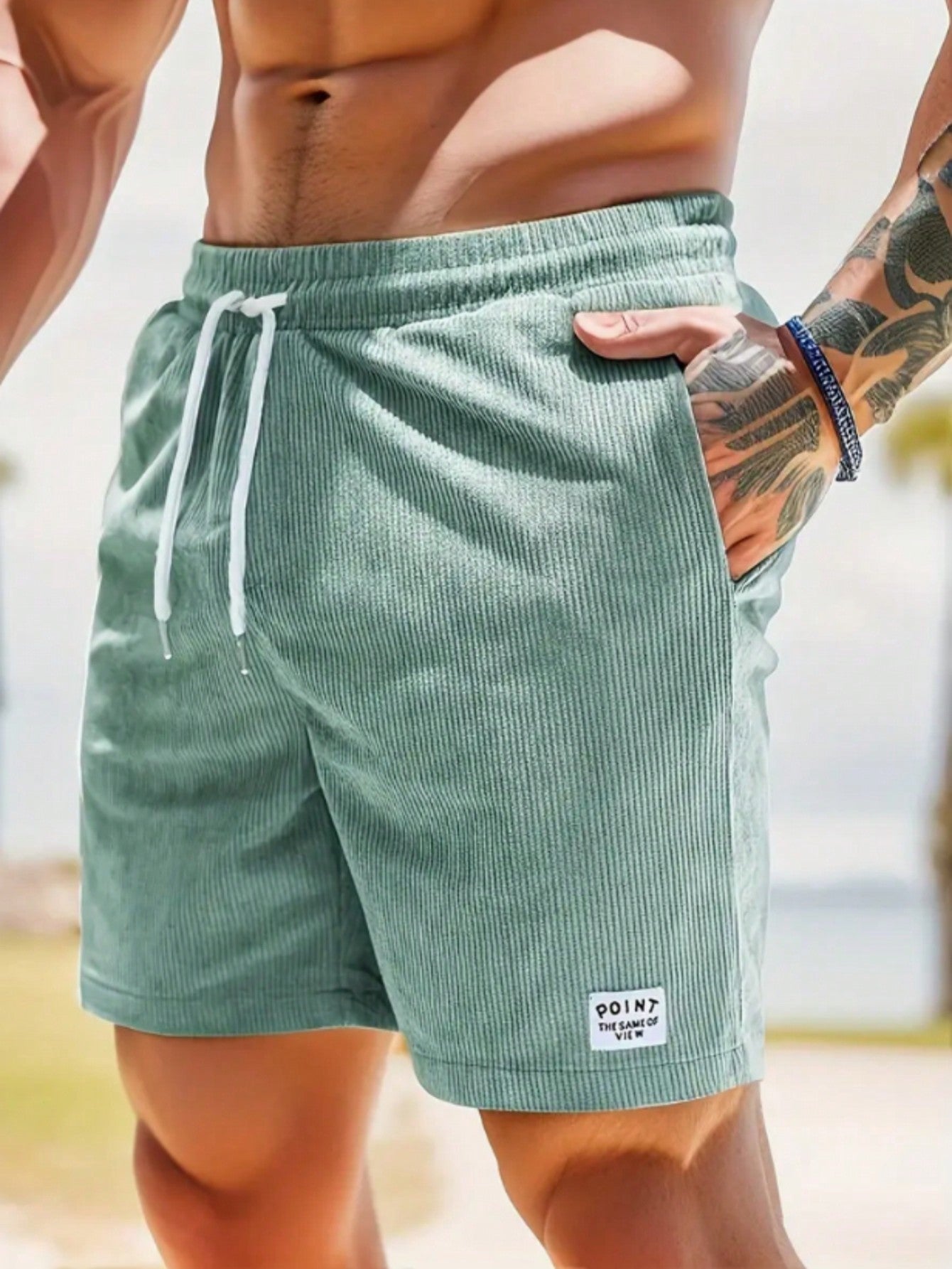 Jasper's Corduroy Casual Shorts with Relaxed Fit