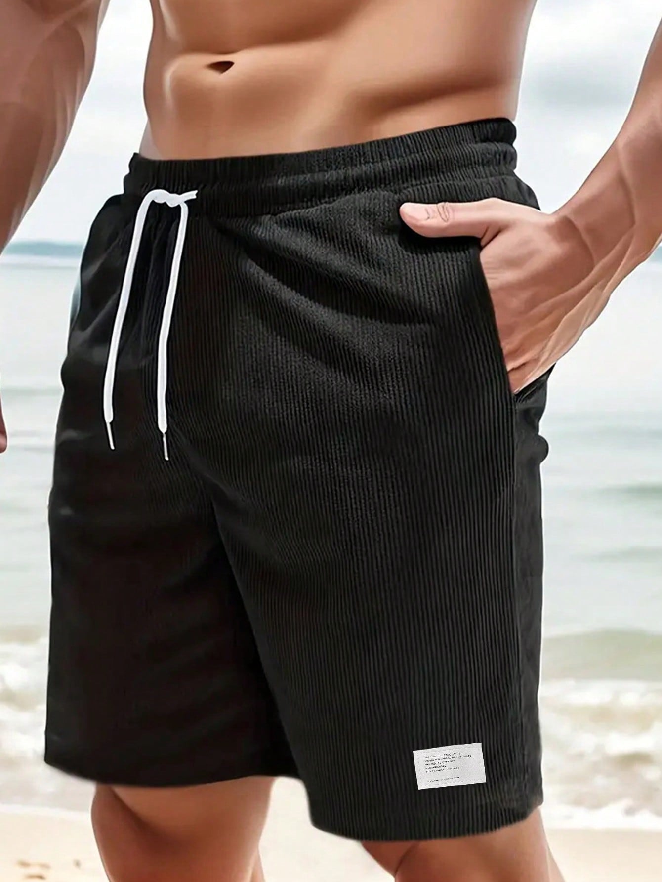 Jasper's Corduroy Casual Shorts with Relaxed Fit