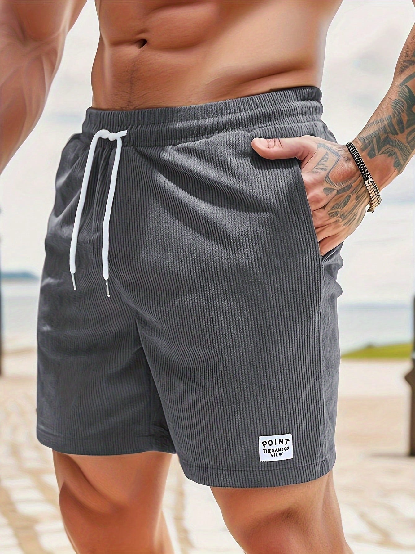 Jasper's Corduroy Casual Shorts with Relaxed Fit