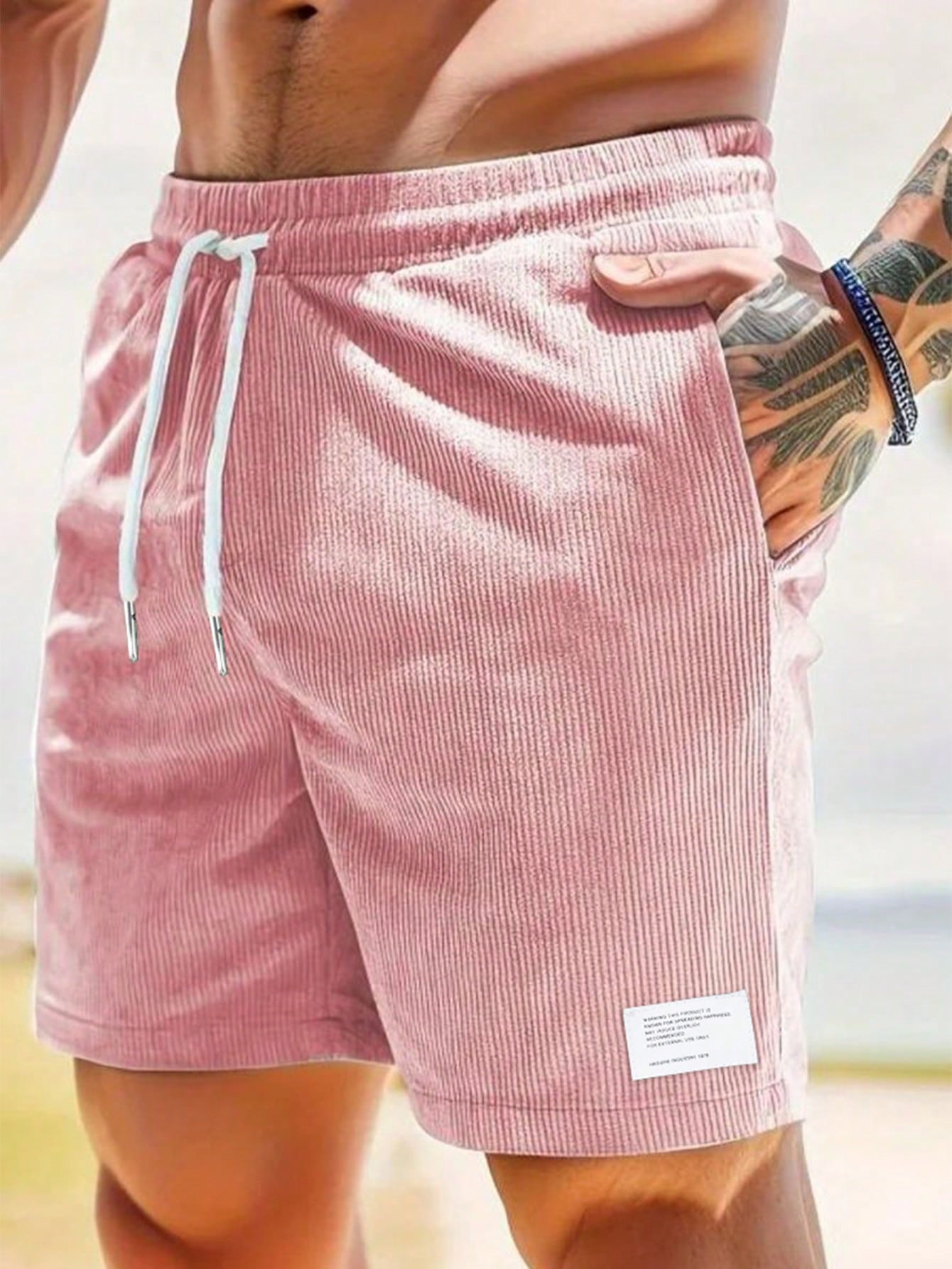 Jasper's Corduroy Casual Shorts with Relaxed Fit
