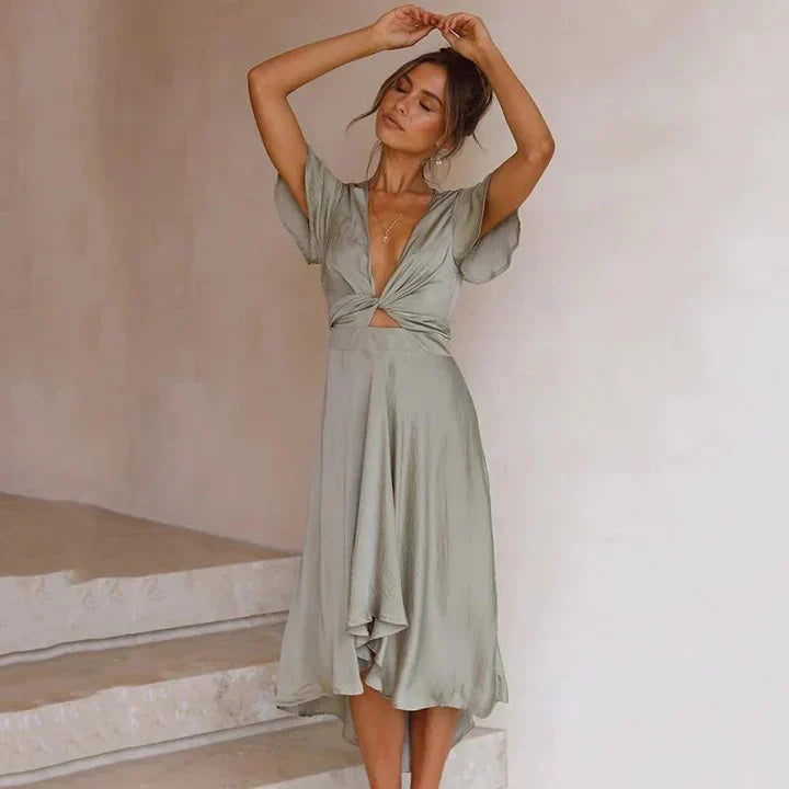 Juliana | Women's Wrap Midi Dress