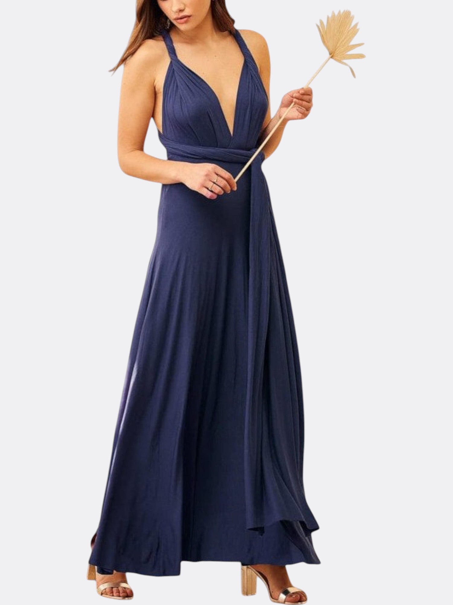 Katherine’s Multiway Maxi Wrap Dress with Adjustable Fit and Versatile Styling