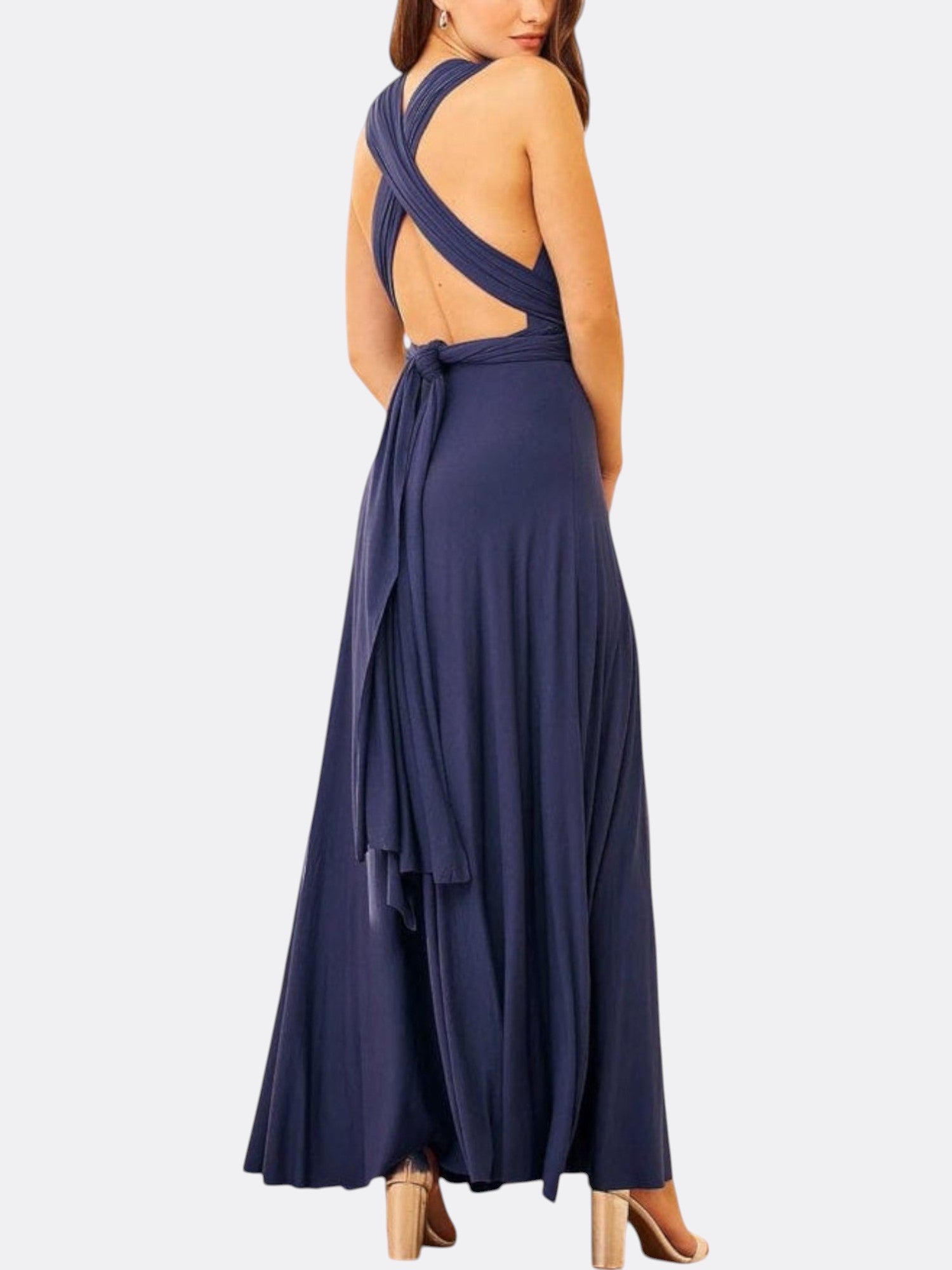 Katherine’s Multiway Maxi Wrap Dress with Adjustable Fit and Versatile Styling