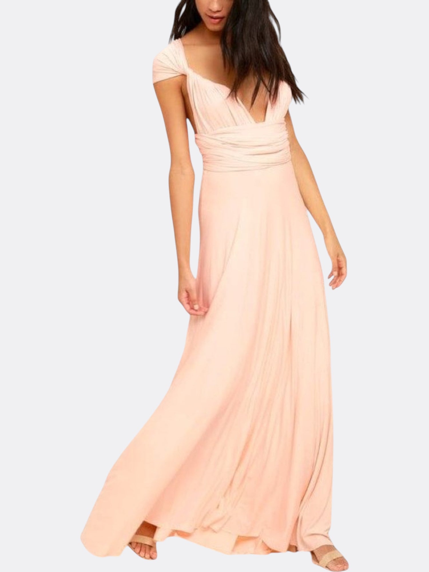 Katherine’s Multiway Maxi Wrap Dress with Adjustable Fit and Versatile Styling