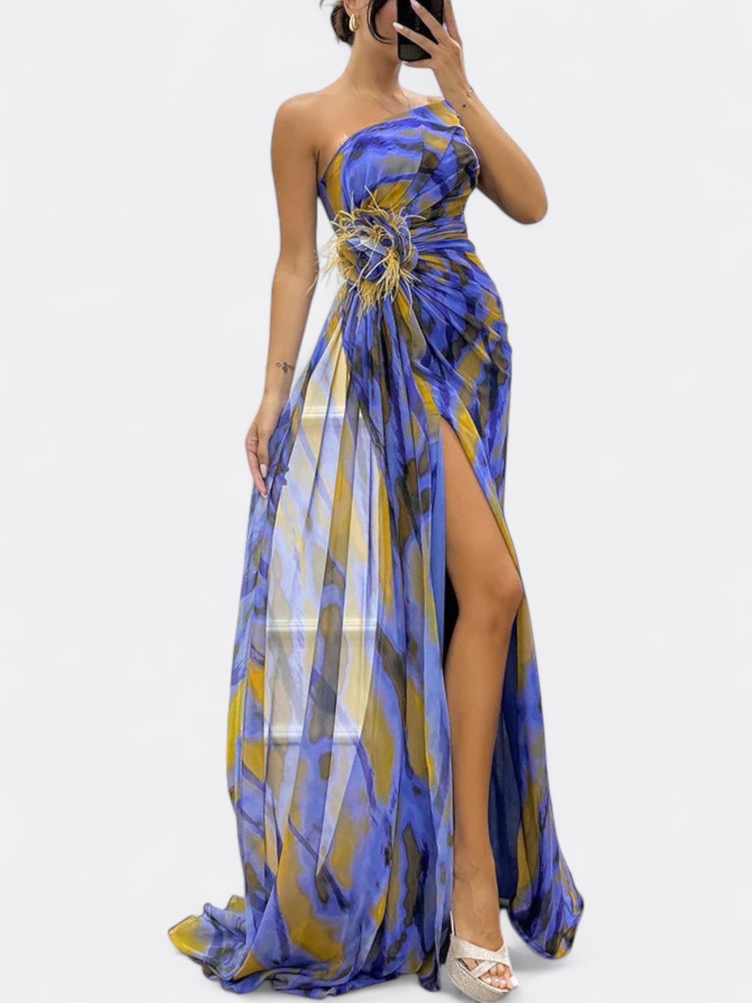 Katniss | Women's Vibrant Floral Maxi Dress | Summer