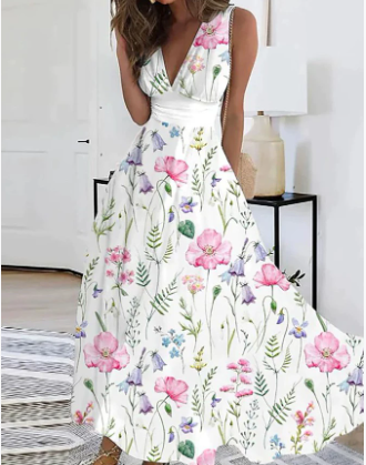 Layla | Women's Summer Floral Dress | Maxi
