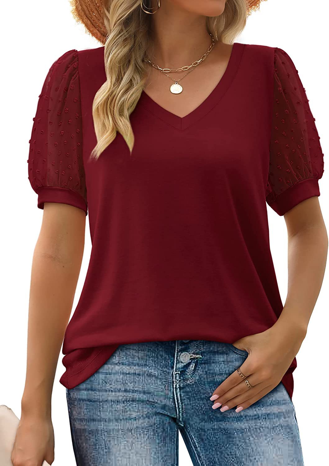 Leona | Women's Summer Casual Puff Sleeve T-Shirt