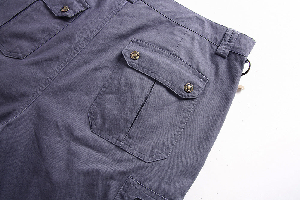 Logan's Cargo Shorts with Zipper Pockets and Adjustable Waist