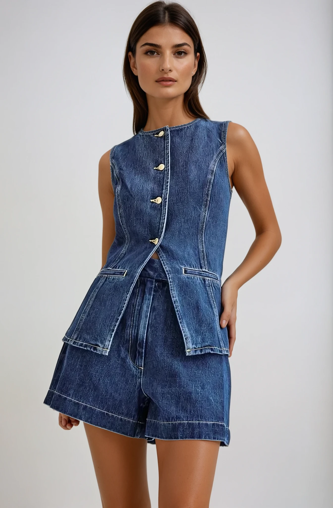 Lyka | Women's Two Piece Co-Ord | Denim