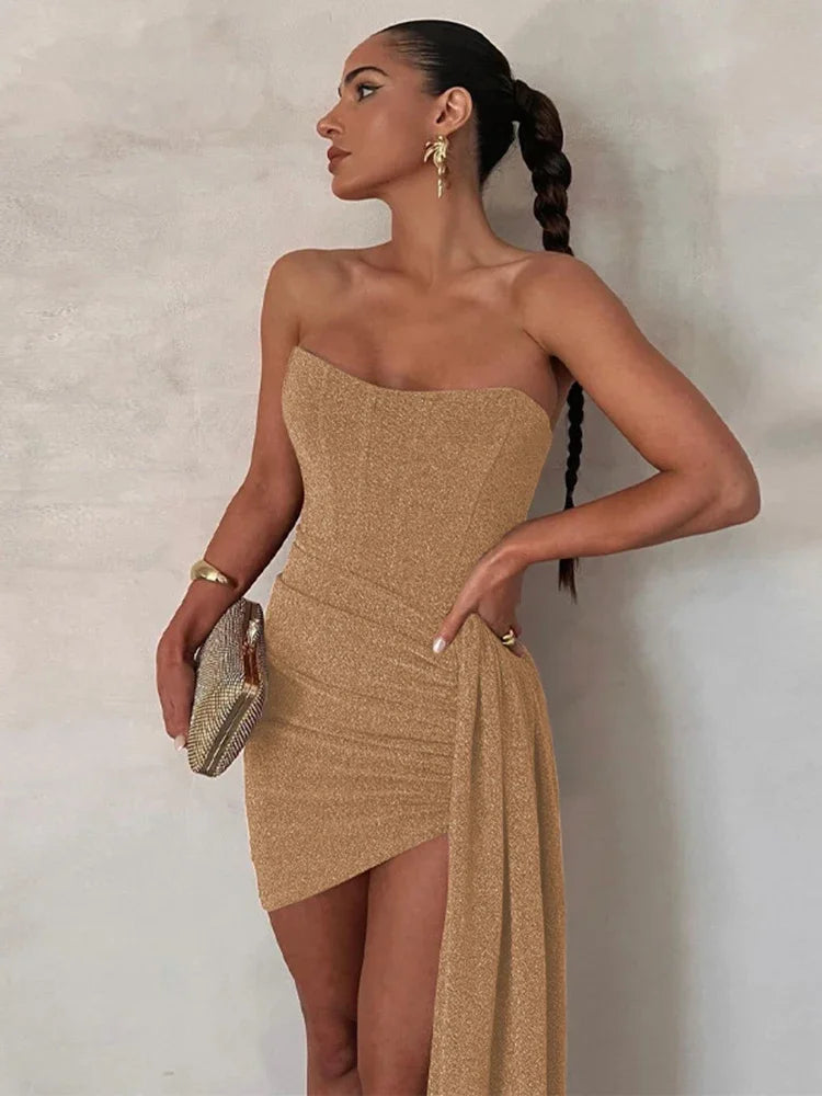 Margaux | Women's Sexy Glitter Evening Dress | Mini