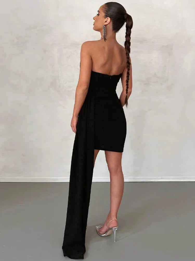 Margaux | Women's Sexy Glitter Evening Dress | Mini