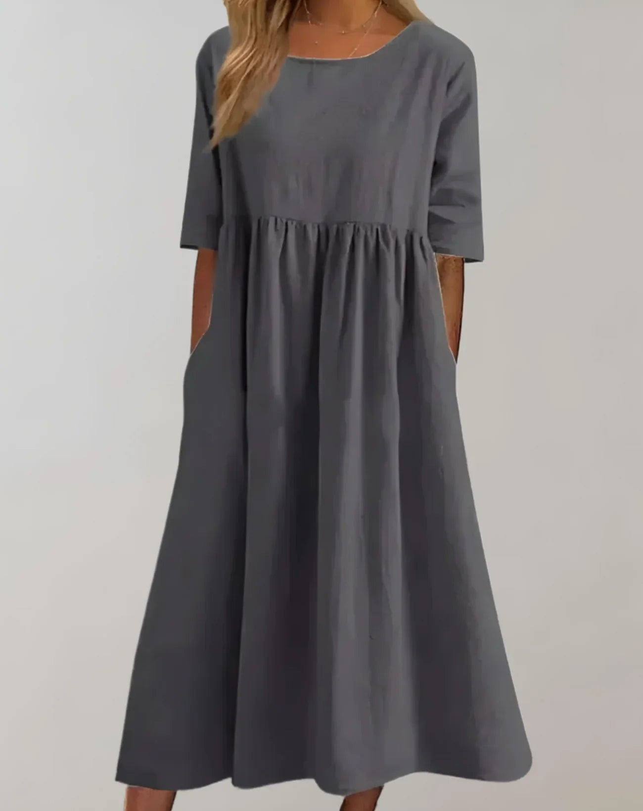 Natalie | Women's Summer Smock Midi Dress