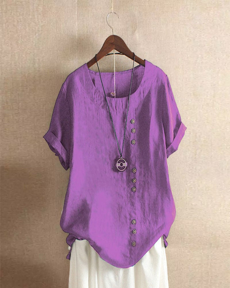 Nerina | Women's Summer Short Sleeve Blouse