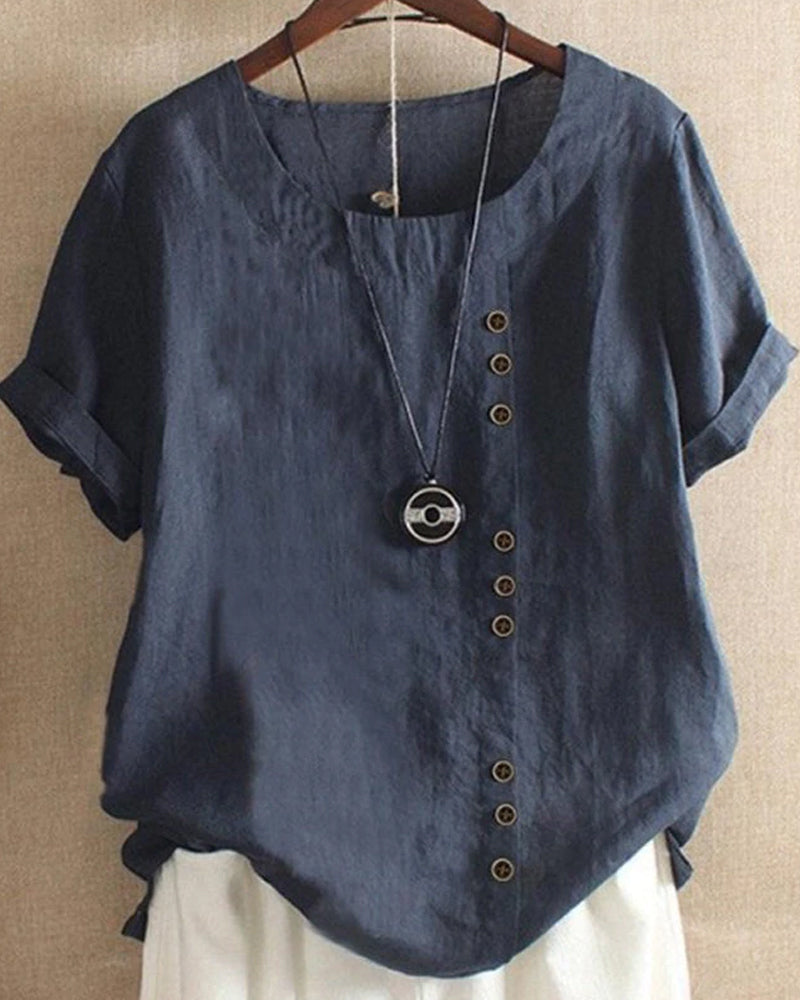 Nerina | Women's Summer Short Sleeve Blouse