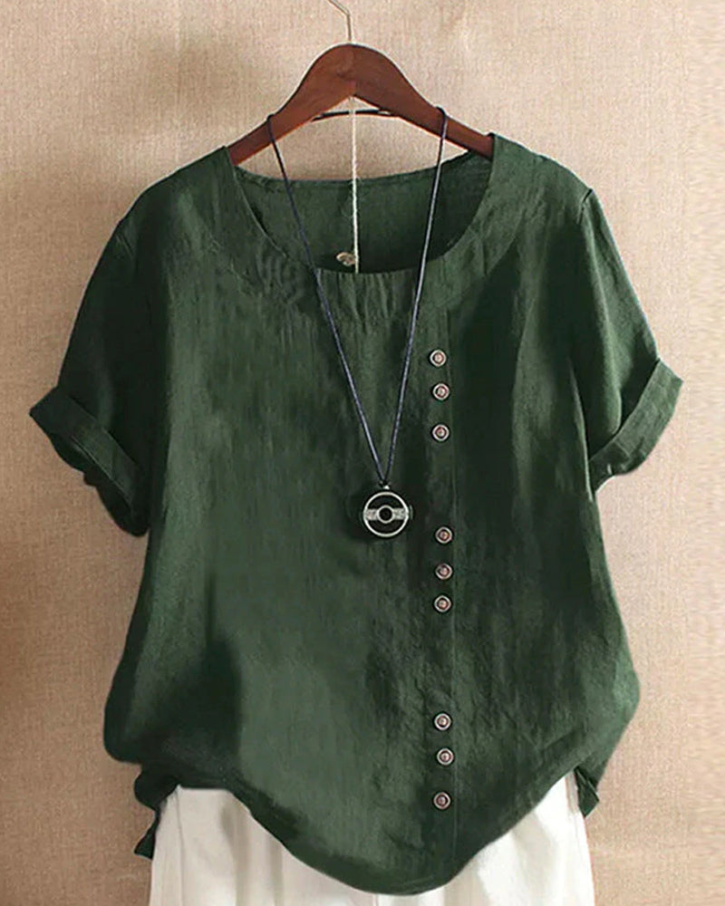 Nerina | Women's Summer Short Sleeve Blouse