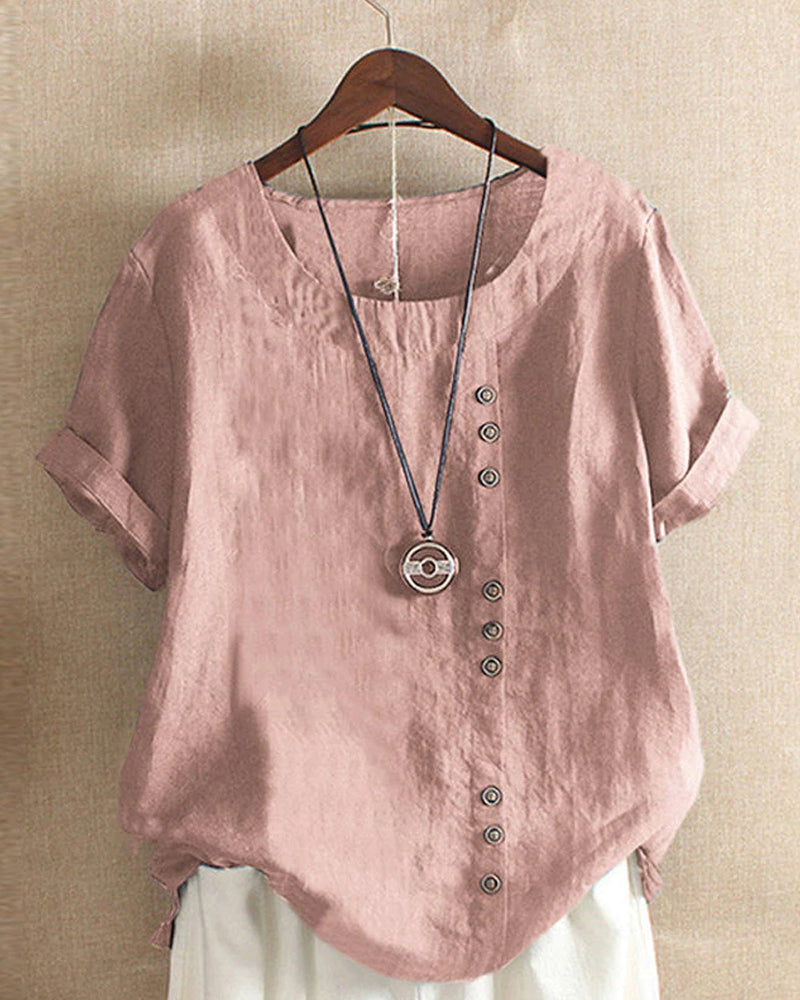 Nerina | Women's Summer Short Sleeve Blouse