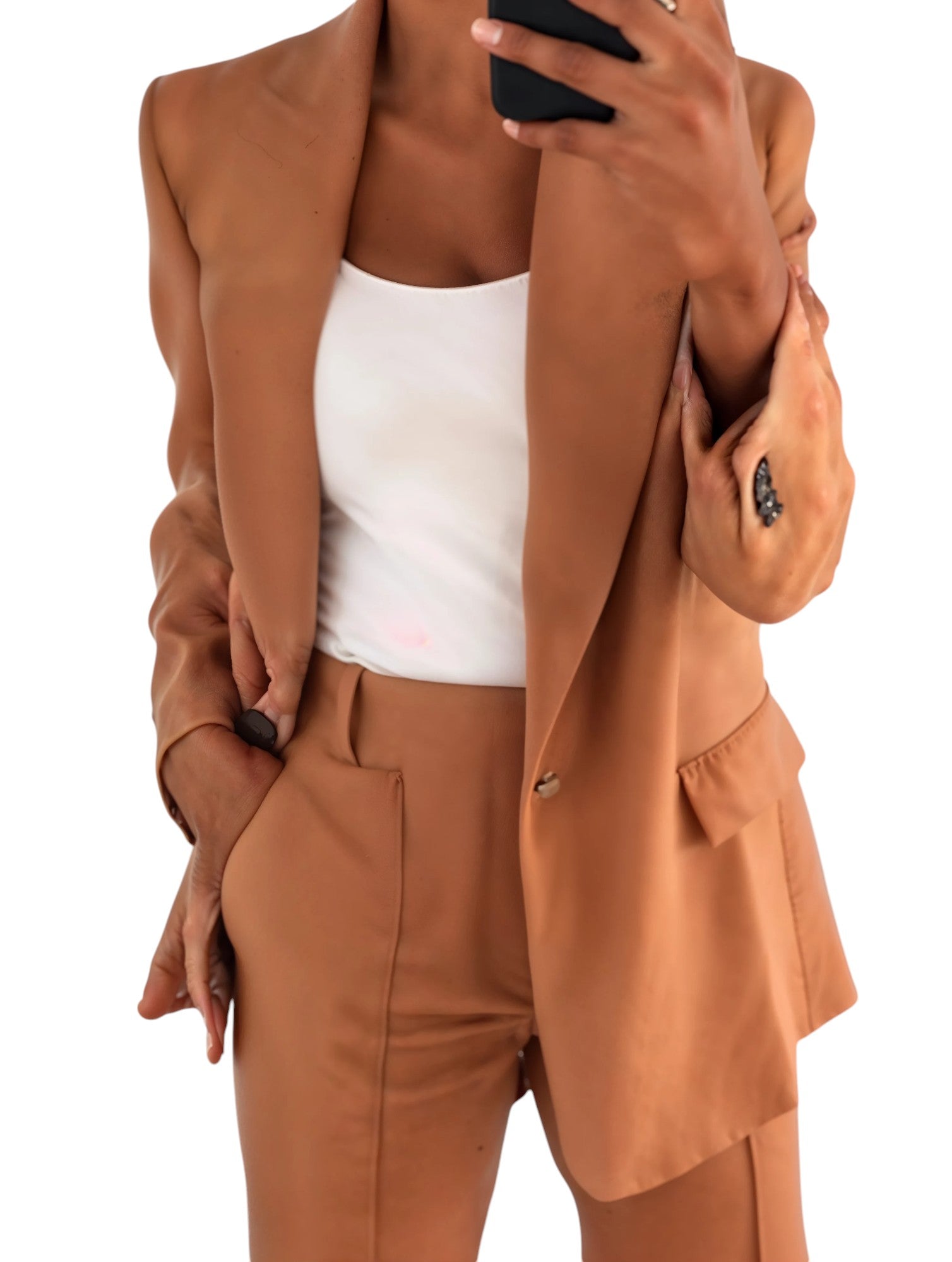 Olivia's Oversized Blazer and Trousers Set with Tailored Fit