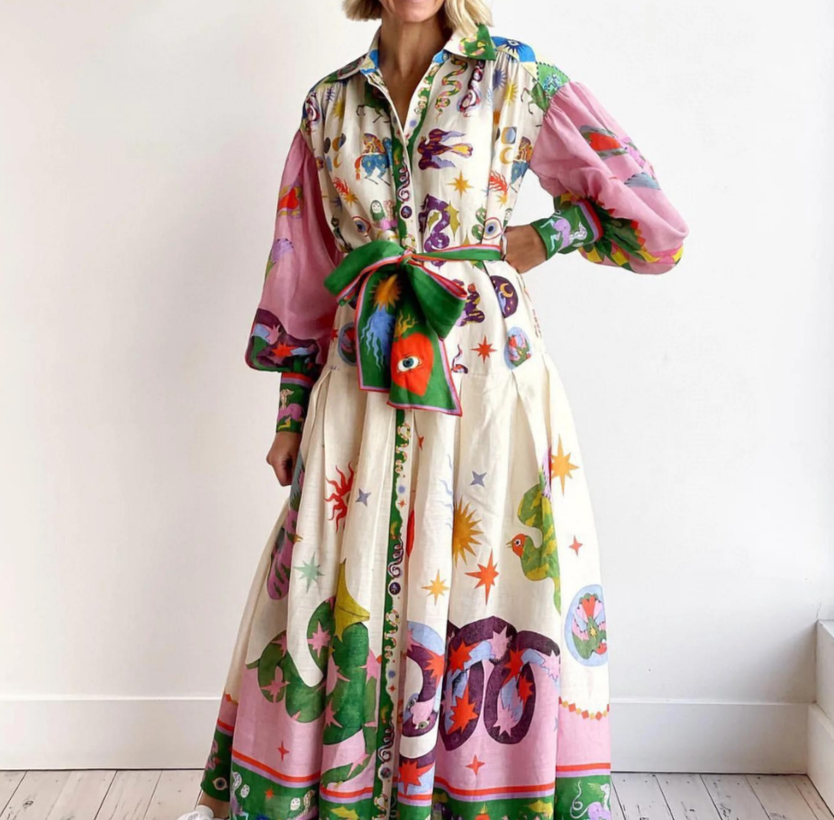 Primrose | Women's Vibrant Volume Dress | Lightweight