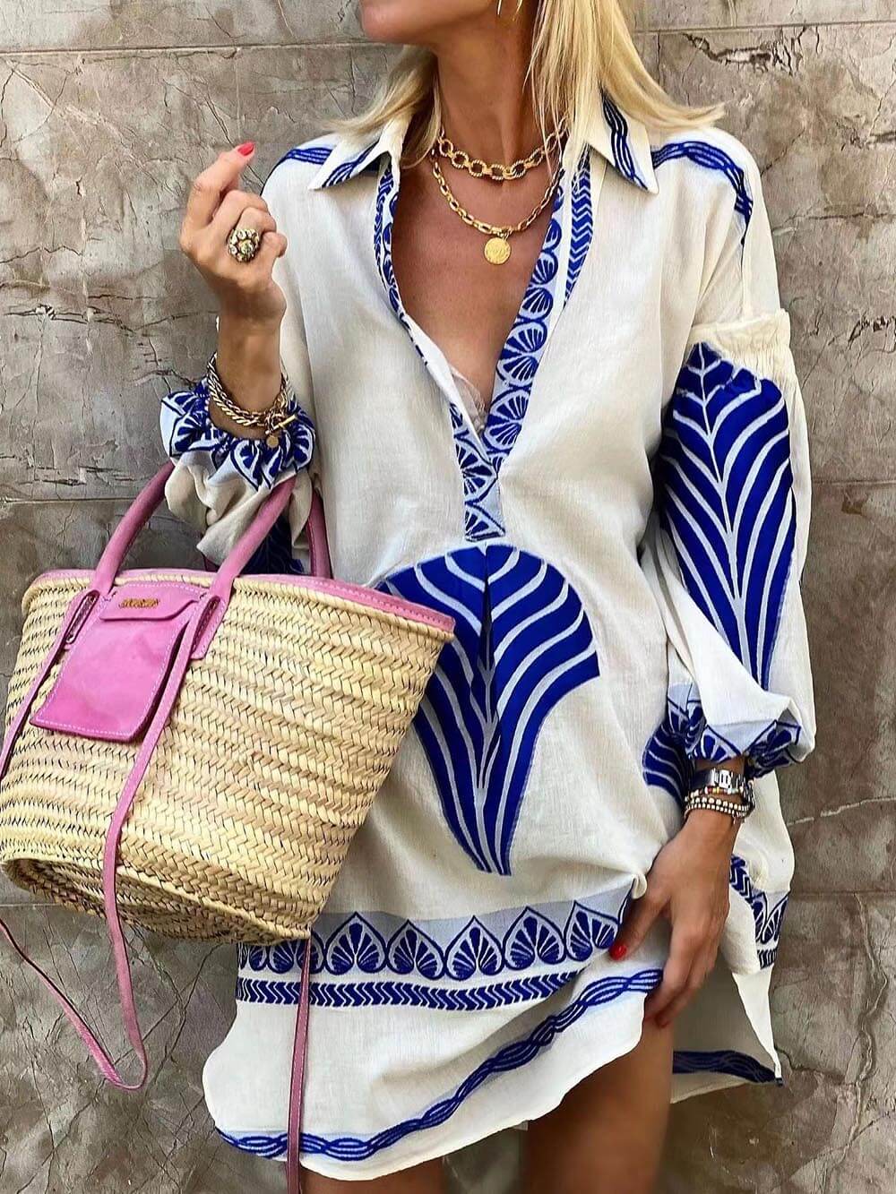 Rhea | Women's Shirt Summer Dress | Mini