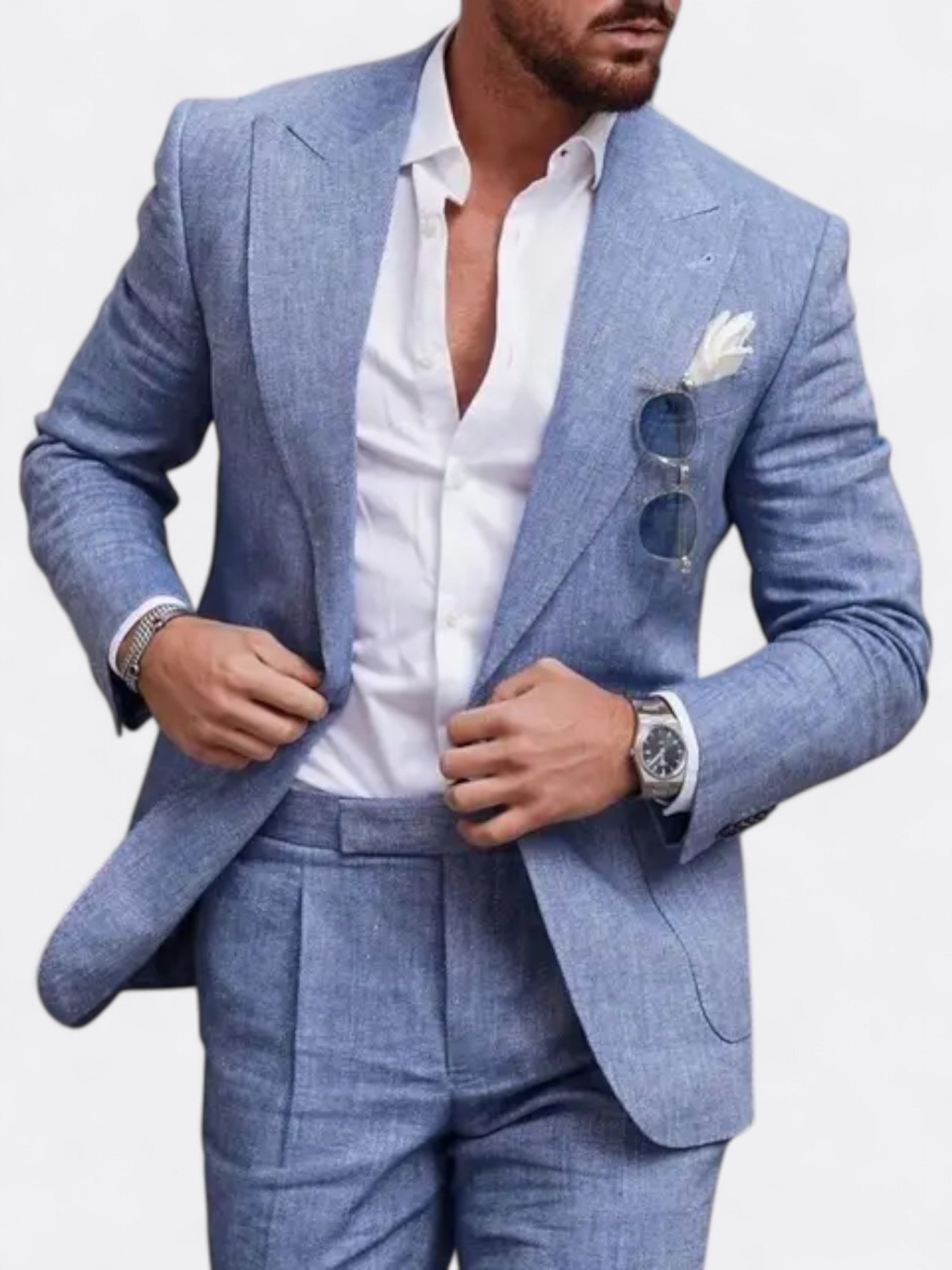 Sebastian | Men's Wedding Formal Two Piece Suit | Single Breasted