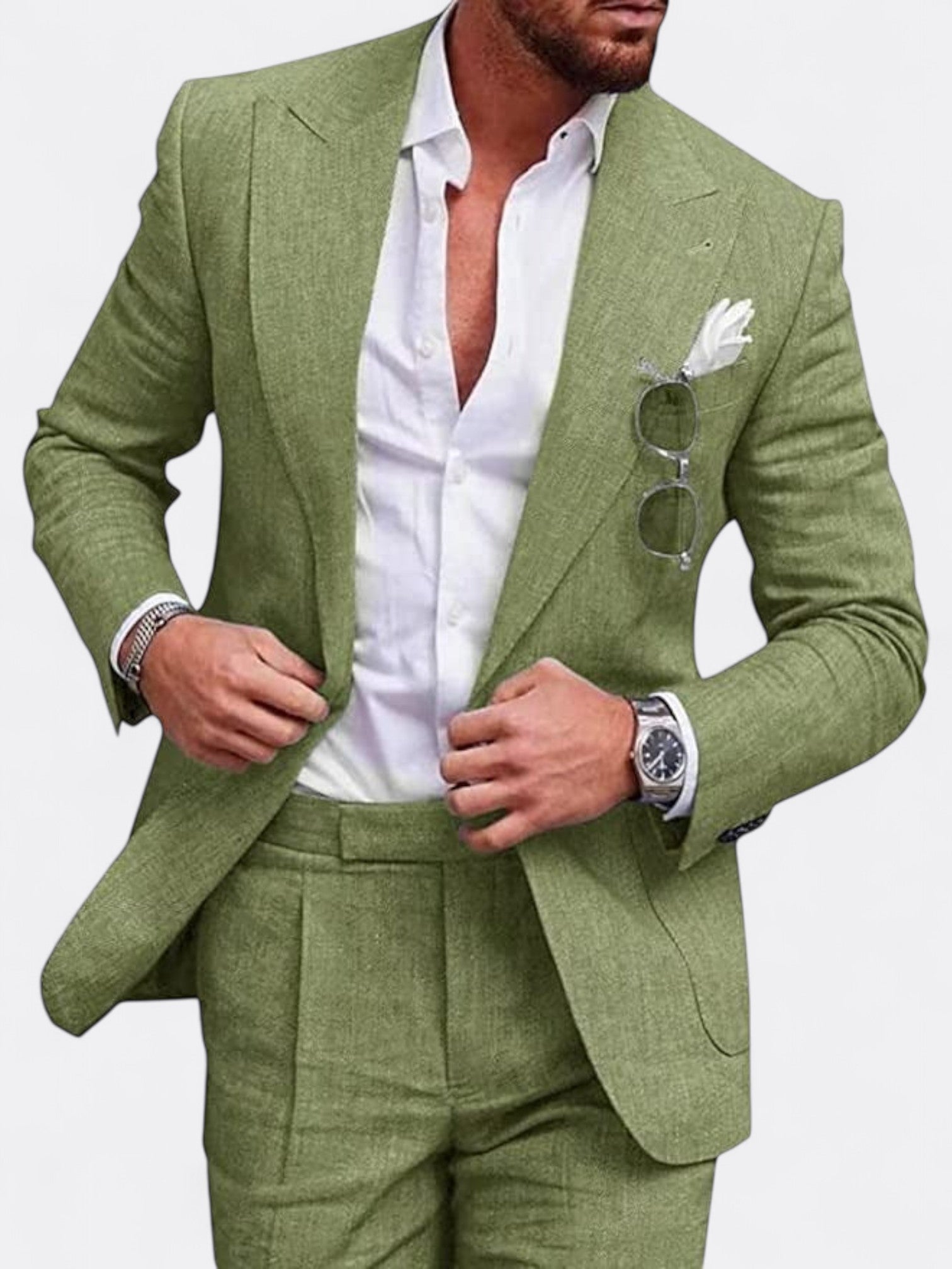 Sebastian | Men's Wedding Formal Two Piece Suit | Single Breasted