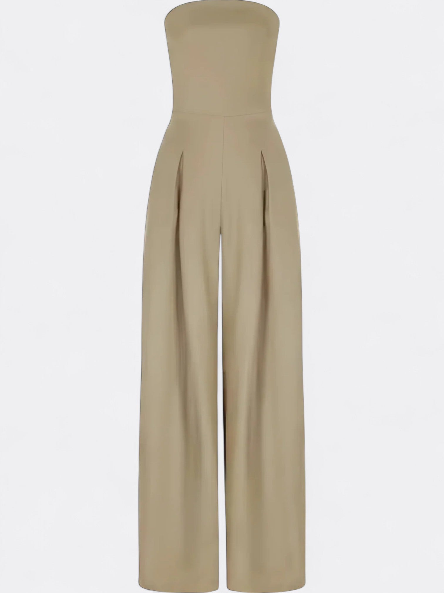 Shea's Strapless Jumpsuit with Sleek Silhouette and Versatile Style