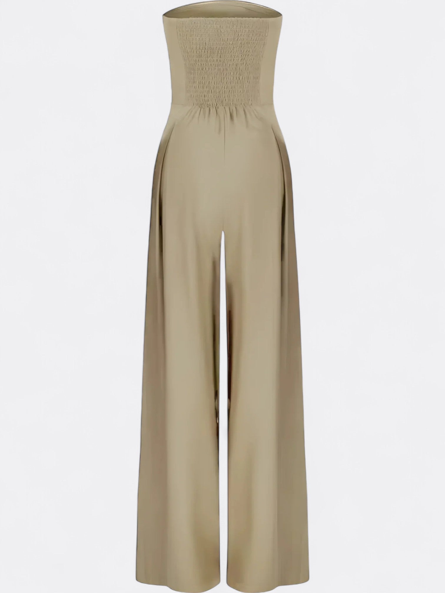 Shea's Strapless Jumpsuit with Sleek Silhouette and Versatile Style