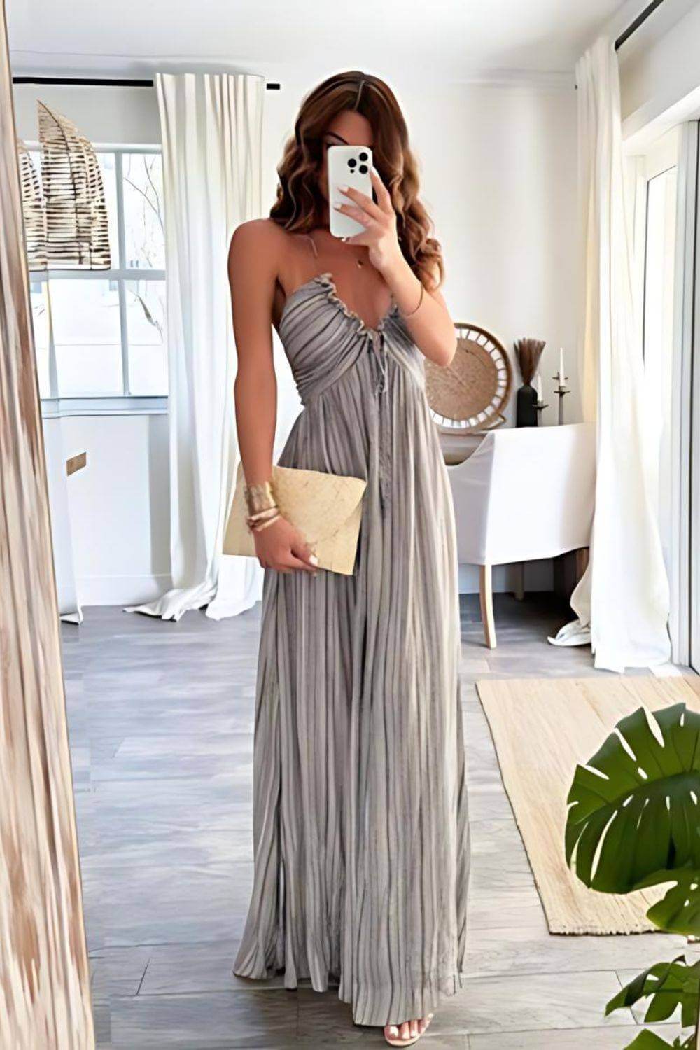 Tina | Women's Backless Evening Dress | Maxi